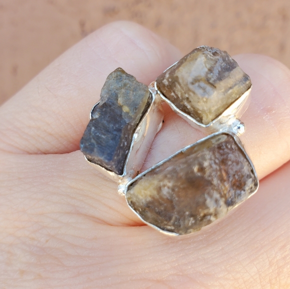 New Natural Kyanite 925 Silver Ring. - Picture 11 of 16